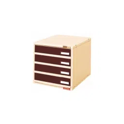 ALKON AMS4L 4 Door Plastic 31x32.2x38 cm Beige Modular Racks Drawer-image-4