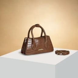 Forever Glam by Pantaloons Brown Animal Effect Medium Handbag-image-86