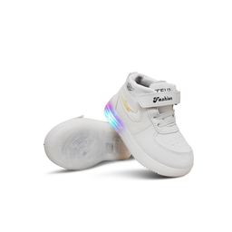 Binos Kids LED Mid-Top Velcro Sneakers-15