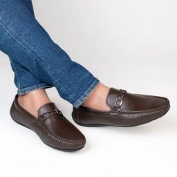 Alberto Torresi Brown Loafers With Metal Accent-image-2