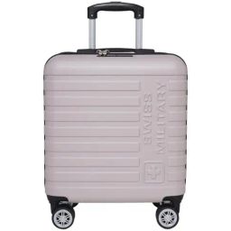 Swiss Military Dapper Ivory Textured Hard Overnighter Trolley Bag - 38 Cms-image-28