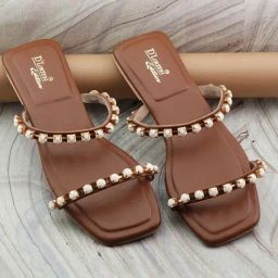 D'LORZERI Women's Brown Casual Sandals-image-28