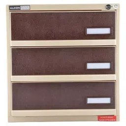 ALKON AMS3L 3 Door Plastic 38x31x32 cm Beige Modular Racks Drawer-image-3