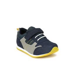TUSKEY Boys Blue Slip-On Leather Sneakers-image-4