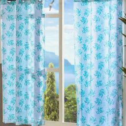 @Home Sea Green Polyester Window Curtains - Set of 2-image-6