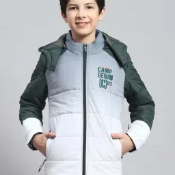 Monte Carlo Kids Grey & White Printed Full Sleeves Jacket-image-42