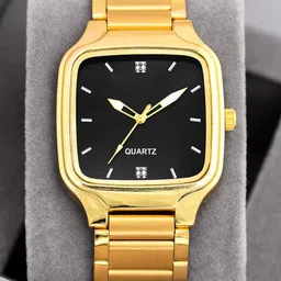 SWADESI STUFF Men Bracelet Style Straps Analogue Watch SDS 166 GOLD MA BLACK 2028-picture-58