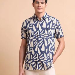 U.S. Polo Assn. Denim Co. blue Abstract Shirt-image-69