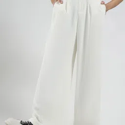 Sera Women Smart Flared High-Rise Pleated Korean Pants-image-48