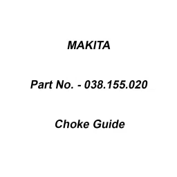 Makita Choke Guide Suitable For DCS64,73,79, Part No 038.155.020-image-98