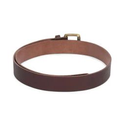 Louis Philippe Brown Leather Casual Belt for Men-image-54
