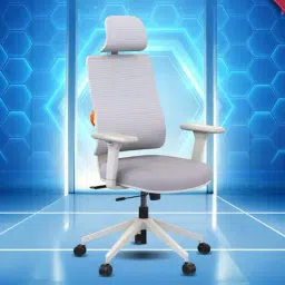 The Sleep Company Grey Fiber Flex Ergonomic Office Chair-image-44