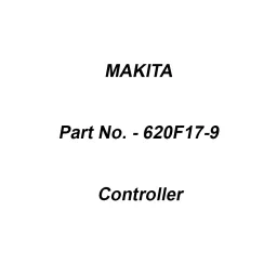 Makita Controller Suitable For LS004G, Part No 620F17-9-49
