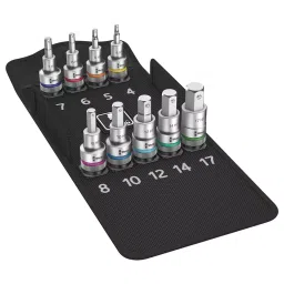 WERA BIT SOCKET SET W/ 1/2" DRIVE, 9PC, 05004201001-82
