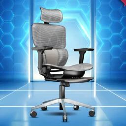 The Sleep Company Grey Fiber Ultron Ergonomic Office Chair-image-44