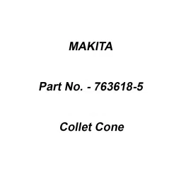 Makita Collet Cone Suitable For 3620, Part No 763618-5-39