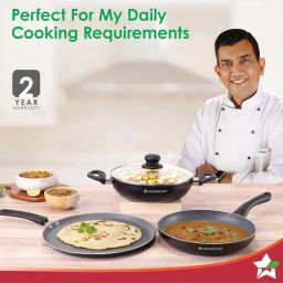 Wonderchef Grey Sienna Non-Stick Cookware 4 Pc Set image 2