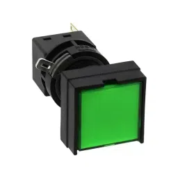 IDEC H6 Series HAP Type Square Indicator Light with 16 mm Mounting Hole Dia, HA2P-1C01VG-24