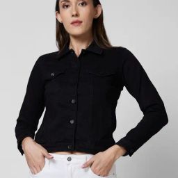 Spykar Black Regular Fit Jacket-image-7