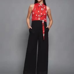 Miss Chase Multi Georgette Floral Jumpsuit-image-6