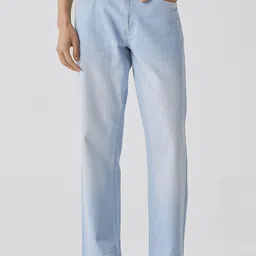 Andamen Men Casual Twill Woven Special Dye Wash Effect Regular Fit Jeans-image-27