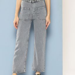 CORSICA Women Slash Knee Heavy Fade Jeans-image-94