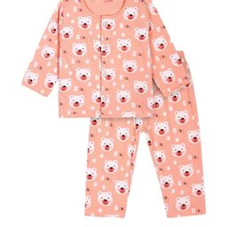 Unisex Kids Pure Cotton Full Sleeves Printed Night Suit, Sleepsuit for Kids-image-47