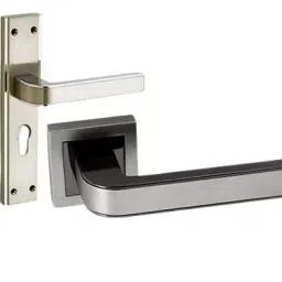 Quba Q 428 203.2 mm (8 Inch) Zinc Alloy BN and BM Finish Door Handle Set-picture-43