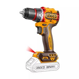 Ingco Cordless Drill with 2 Pcs Cr-V Bits, 13 mm Chuck Size, 20 V and 2000 RPM, CDLI206681 (Without Battery and Charger)-image-3