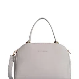 Lino Perros Grey Solid Handbag-2
