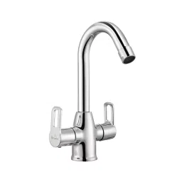 Parryware Pluto Deck Mount Centre Hole Basin Mixer Silver Chrome Finish, T0714A1-picture-14