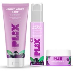 PLIX THE PLANT FIX Set Of 3 Jamun Active Acne Cleanser, Toner & Moisturizer-24