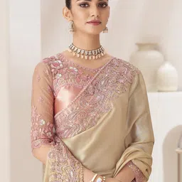 Mitera Sequinned Pure Chiffon Saree-picture-14