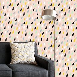 ArtzFolio Printed UV-Resistant Anti-Bacterial Colorful Water Drops Peel & Stick Wallpaper-image-12