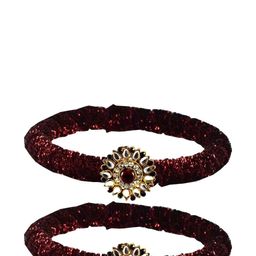 Vidhya Kangan Women Maroon Bangle-image-17