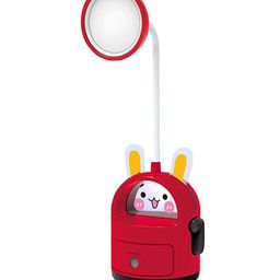 FunBlast Cute Cartoon Design 2 in 1 Table Lamp with Sharpener - Red-3