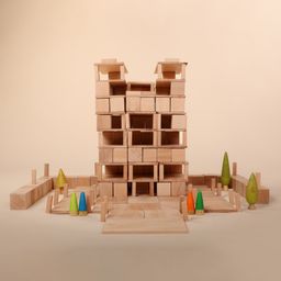 Bombay Company Toy Wooden Blocks Toy - Adventurer Pack (200 Elements)-23