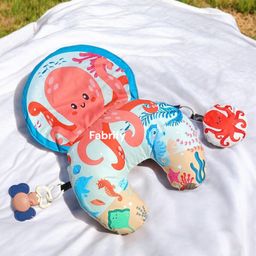 Fabrify Tummy Time Pillow with Crinkle Mat & Teethers, High Contrast Baby Toys, Montessori Sensory Crawling Toy for Infant Newborn Toddler Tummy Time (Octopus)-image-87