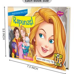 sawan Set of 3 POP UP books World Famous Fairy Tales Rapunzel The Ugly Duckling and Goldilocks and the Three Bears Tales of Dreams Transformation and Porridge Adventures image 2