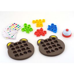 Enorme Geometric Educational Fun Shape and Color Matching Puzzle Board Game with Bell for Kids image 2