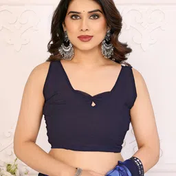 The Textile Hub Printed Mirror Work Pure Georgette Saree image 4