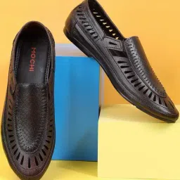 Mochi Men's Brown Casual Loafers-picture-29