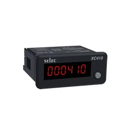 Selec 6 Digit LED 90-270 V AC/DC Panel Mount Totalisers, XC410B-12