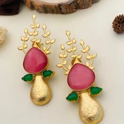 Abdesigns Classic Gold-Plated Stud Earrings-4