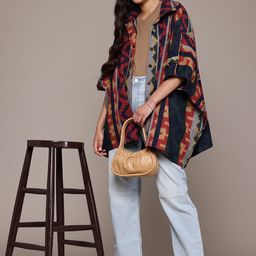 aarke Ritu Kumar Printed Longline Button Shrug image 5