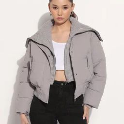 SHOWOFFFF Grey Solid Jacket-image-54