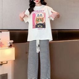 LULU & SKY Girls Printed Top with Trousers-picture-37