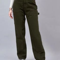 Style Quotient Green Cotton Regular Fit Jeans-image-80