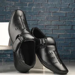 UNDERROUTE Men Synthetic Leather Shoe-Style Sandals-picture-25