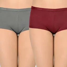 Amante Multicolor Cotton Boy Shorts Panty (Pack Of 2)-image-88